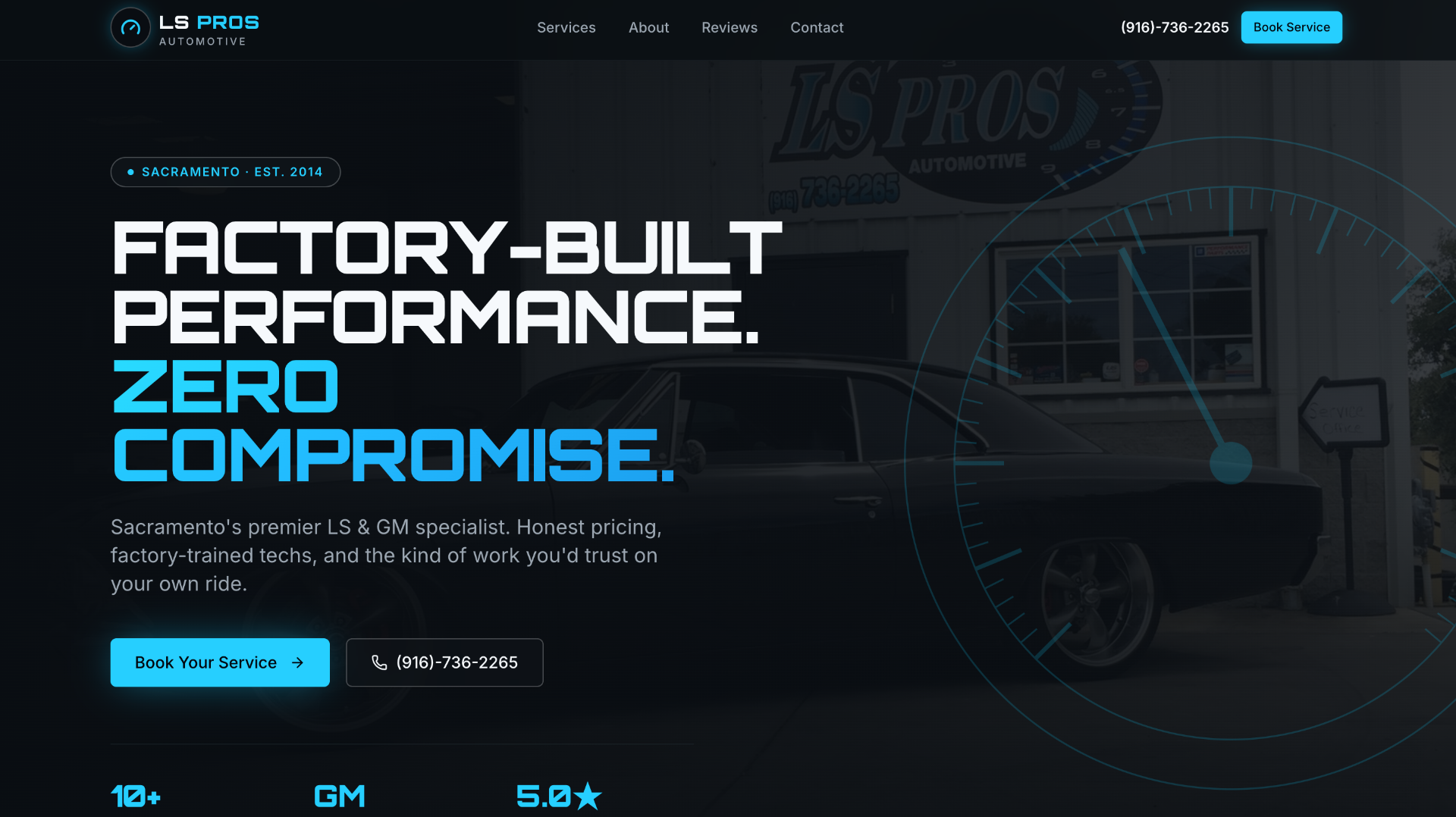LS Pros Automotive website
