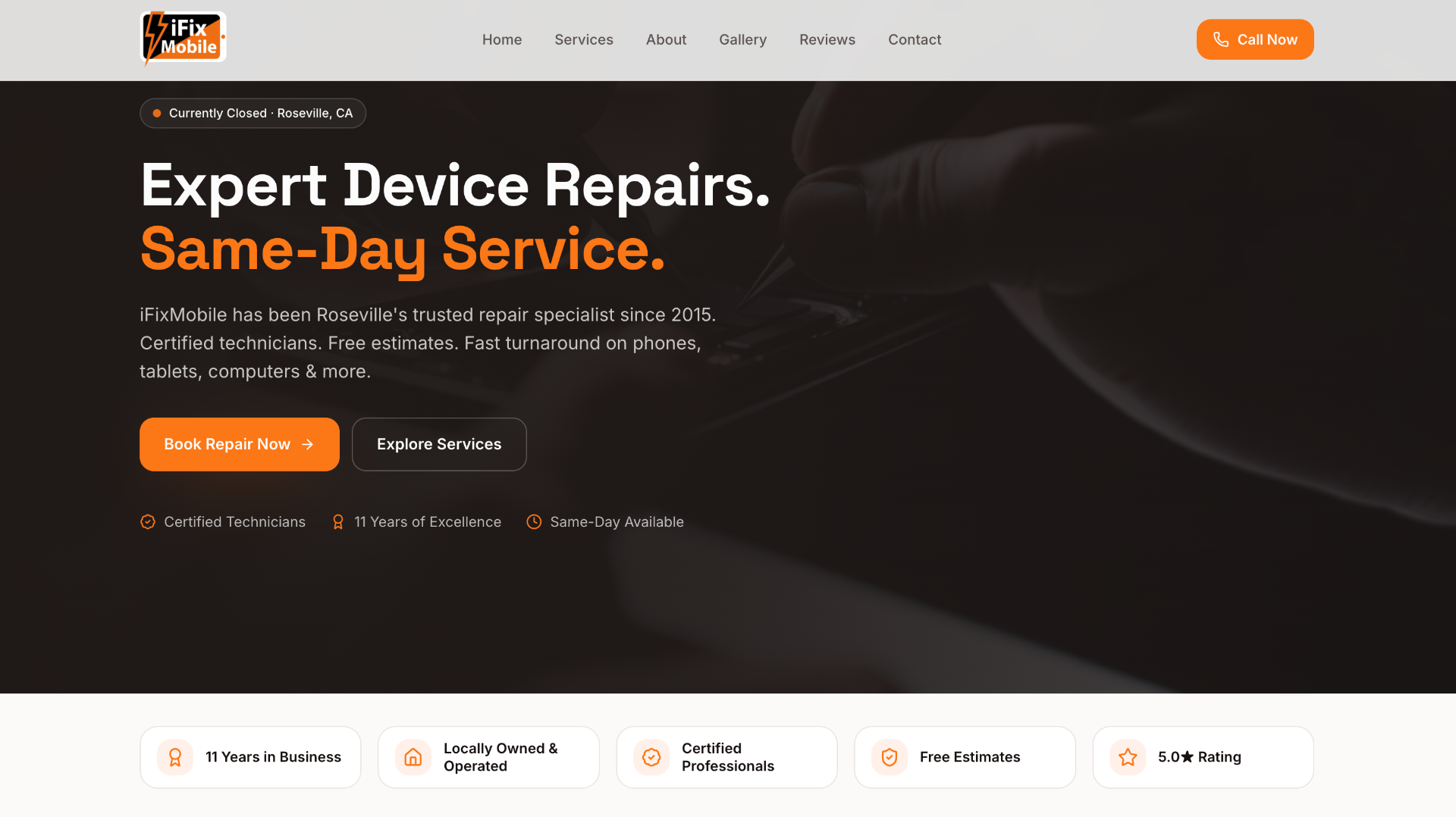 iFixMobile website